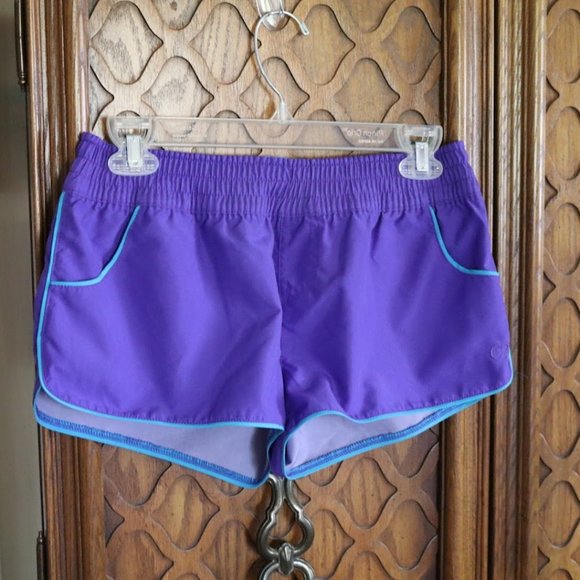 Ocean Pacific OP Swim Board Shorts with pockets and dolphin hem - Size S - Picture 2 of 11